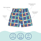 UV Protective Swim Shorts Multi Check